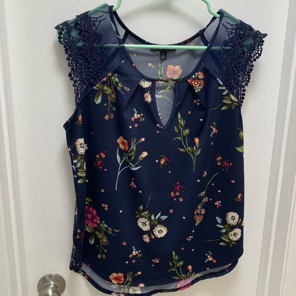 Blue Floral Shirt